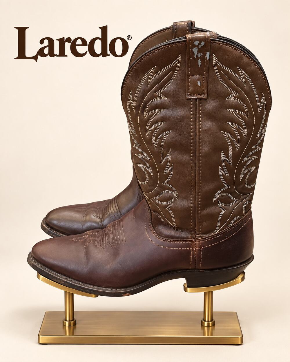Laredo Kadi 5742 Brown Leather Western Cowboy Boots Women’s Size 7.5M